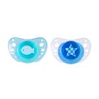Chicco Physio Air 6-16m Ορθοδοντική Πιπίλα Σιλικόνης Σιελ, 2 τεμάχια