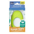 Chicco Κρίκος Οδοντοφυΐας Σιλικόνης Super Soft σε Σχήμα Avocado 2m+ Λαχάνι 1τμχ