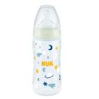 Nuk Πλαστικό Μπιμπερό First Choice Plus Night Κατά των Κολικών με Θηλή Σιλικόνης για 6+ μηνών 300ml
