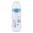 NUK Peppa Pig Μπλε Μπιμπερό Πλαστικό με Δείκτη Ελέγχου Θερμοκρασίας και Θηλή Σιλικόνης 6-18m 300ml
