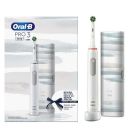 Oral-B Pro 3 3500 White Design Edition Επαναφορτιζόμενη Ηλεκτρική Οδοντόβουρτσα Λευκή με Θήκη Ταξιδίου, 1τεμ