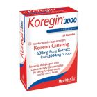 Health Aid Koregin 3000 Συμπλήρωμα Διατροφής με Τζίνσενγκ για φυσική ευεξία και ενέργεια 30caps