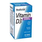 Health Aid βιταμίνη D3 1000iu, 120 Ταμπλέτες 