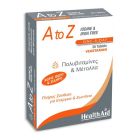 Health Aid A To Z Iodine & Iron Free Συμπλήρωμα Διατροφής με Βιταμίνες και Μέταλλα για Ενέργεια και Ζωντάνια 30 Ταμπλέτες