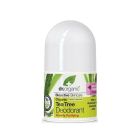Dr Organic Tea Tree Φυσικό Αποσμητικό με Βιολογικό Τεϊόδεντρο σε Roll-On Χωρίς Αλουμίνιο 50ml