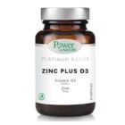 Power Health Platinum Range Zinc Plus D3 15 mg / 2000 IU 30caps