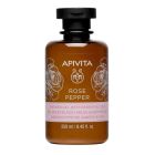 Apivita Rose Pepper Αφρόλουτρο με Αιθέρια Έλαια, 250ml