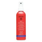 Apivita Bee Sun Safe Hydra Melting Ultra Light Face & Body Spray Ενυδατικό Αντιηλιακό Προσώπου Σώματος με Θαλάσσια Φύκη & Πρόπολη SPF30, 200ml