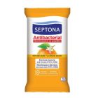 Septona Αντιβακτηριδιακά Μαντηλάκια Χεριών με Άρωμα Πορτοκάλι 15τμχ