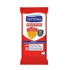 Septona Antibacterial Μαντηλάκια Χεριών 75% Οινόπνευμα Με Δράση Εναντίον των Ιών 15τμχ