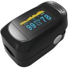 FINGERTIP PULSE OXIMETER ΠΑΛΜΙΚΟ ΟΞΥΜΕΤΡΟ ΔΑΚΤΥΛΟΥ ΜΕ ΟΘΟΝΗ LED ΜΑΥΡΟ 1τμχ