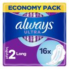 Always Ultra Long Plus Duo Σερβιέτες με Τέλεια Εφαρμογή, 16τεμ