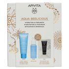 Apivita Aqua Beelicious Promo με Aqua Beelicious Ενυδατική Κρέμα-Gel Ελαφριάς Υφής 40ml + Δώρο Booster Αναζωογόνησης & Ενυδάτωσης 10ml + Gel Καθαρισμού για Πρόσωπου & Μάτια 5ml 1σετ