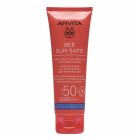 Apivita Bee Sun Safe Hydra Fresh Face + Body Milk Travel Size Ενυδατικό Αναζωογονητικό Γαλάκτωμα για Πρόσωπο & Σώμα Spf 50 100ml