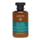 Apivita Oil Balance Shampoo Σαμπουάν για την Ρύθμιση της Λιπαρότητας με Μέντα & Πρόπολη 250ml