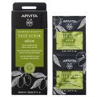 Apivita Express Beauty Face Scrub With Olive Προσώπου με ελιά για Βαθιά Απολέπιση, 2 x 8ml