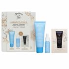 Apivita Promo Aqua Beelicious Routine Κρέμα Ενυδάτωσης 40ml + Booster Αναζωογόνησης & Ενυδάτωσης 10ml + Δώρο Μαύρο Gel Καθαρισμού για Πρόσωπο & Μάτια 5ml, 1σετ