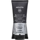 Apivita Promo Black Detox Duo Gel Καθαρισμού για Πρόσωπο & Μάτια 2x150ml