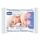 Chicco Μαντηλάκια Καθαρισμού Στήθους χωρίς Άρωμα Parabens & Οινόπνευμα 16τμχ