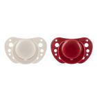 Chicco Physio Air Σετ Πιπίλες 2 τμχ Μπεζ - Μπορντό 6-16m