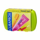Curaprox Πράσινο Travel Set Οδοντόβουρτσα, Μεσοδόντιο Βουρτσάκι Duo-Holder & Οδοντόκρεμα Be You