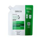 Vichy Dercos Anti-dandruff DS Refill Σαμπουάν κατά της πιτυρίδας για Κανονικά εως Λιπαρά μαλλιά Ανταλλακτικό 390ml 
