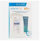 Ducray Set Keracnyl UV Anti-blemish Fluid Spf50+ 50ml + Δώρο Kerancyl Gel Καθαρισμού 100ml 