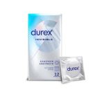 Durex Invisible Extra Sensitive Εξαιρετικά Λεπτά Προφυλακτικά 12τμχ 