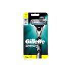 Gillette Mach3 Λαβή Ανδρικής Ξυριστικής Μηχανής + 2 Ανταλλακτικές Κεφαλές