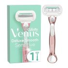 Gillette® Venus Deluxe Smooth Sensitive RoseGold Γυναικεία Ξυριστική Μηχανή Mε 1 Ανταλλακτική Κεφαλή
