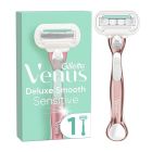 Gillette® Venus Deluxe Smooth Sensitive RoseGold Γυναικεία Ξυριστική Μηχανή Mε 1 Ανταλλακτική Κεφαλή
