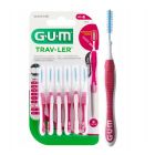 Gum Trav-ler Interdental Brush 1612 Μεσοδόντια Βουρτσάκια 1.4mm Φούξια 6τμχ