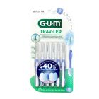 Gum Trav-ler Interdental Brush 1312 Μεσοδόντιο Βουρτσάκι 0,6mm Μωβ 6τμχ
