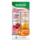 Health Aid Promo Pack Cranberry 500mg + Vitamin C 20tabs & Vitamin C 1000mg 20tabs