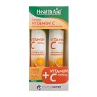 Health Aid Vitamin C 1000mg Γεύση Πορτοκάλι 1+1 2x20 Αναβράζοντα Δίσκια