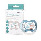 Korres Silicone Soothers Πιπίλα Σιλικόνης σε Γαλάζιο 6-18m 2τμχ