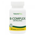 Natures Plus B-Complex with Rice Bran 90tabs