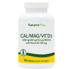 Natures Plus Cal, Mag, Vitamin D3 & Vitamin K2 90tabs