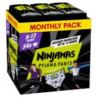 Pampers Ninjamas Pyjama Pants Πάνες-Βρακάκι για τη Νύχτα για Αγόρια 8-12 Eτών (27-43kg) Monthly Pack - 54τμχ