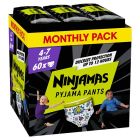 Pampers Ninjamas Pyjama Pants Πάνες Βρακάκι για τη Νύχτα για Αγόρια Monthly Pack 4-7 Ετών (17-30kg) 60τμχ