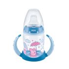 NUK Peppa Pig Μπλε F.C. Μπιμπερό Εκπαίδευσης με Δείκτη Ελέγχου Θερμοκρασίας 6-18 μηνών 150ml 
