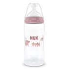 Nuk Μπιμπερό Πλαστικό First Choice Plus PP με Θηλή Σιλικόνης & Ένδειξη Θερμοκρασίας Μαϊμού 3m+ 300ml
