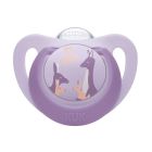 NUK First Choice Πιπίλα με Θηλή Σιλικόνης Μωβ 6-18m 1τμχ