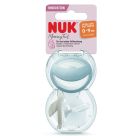 NUK Mommy Feel Πιπίλα σιλικόνης 0-9 μηνών Μπλε/Λευκό 2 τεμάχια