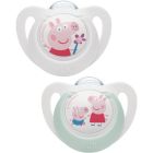 NUK Peppa Pig Star Πιπίλα Σιλικόνης 18-36m 2τεμ