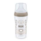 Nuk Μπιμπερό Perfect Match Heart/Butterfly με Θηλή Σιλικόνης 3m+ 260ml 