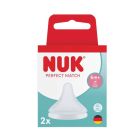  NUK Perfect Match Θηλή Σιλικόνης Flow Control 6m+ 2τεμ 