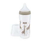 Μπιμπερό Nuk Perfect Match Temperature control PP XL 6m+ Καμηλοπάρδαλη 360ml