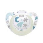 Nuk Star Νight Ορθοδοντική Πιπίλα Σιλικόνης με Θήκη 0-6m 1τμχ