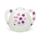 Nuk Star Νight Ορθοδοντική Πιπίλα Σιλικόνης με Θήκη 18-36 Μηνών